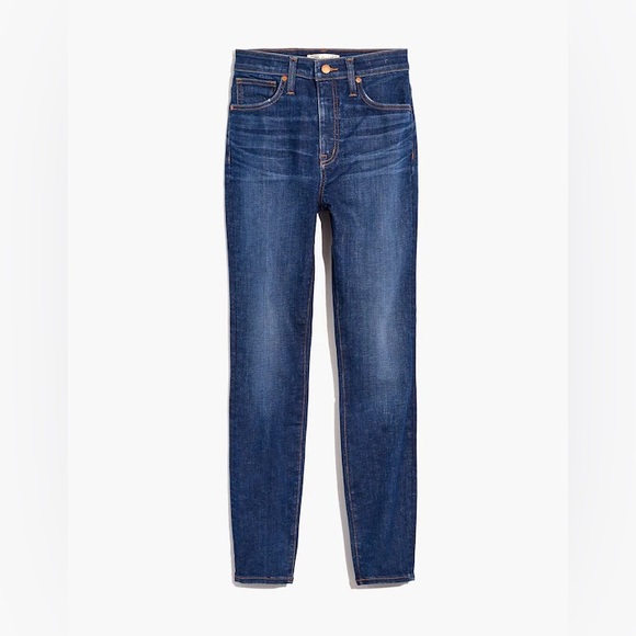 MADEWELL Petite Curvy High-Rise Skinny Jeans in Moreaux Wash - Picture 6 of 12